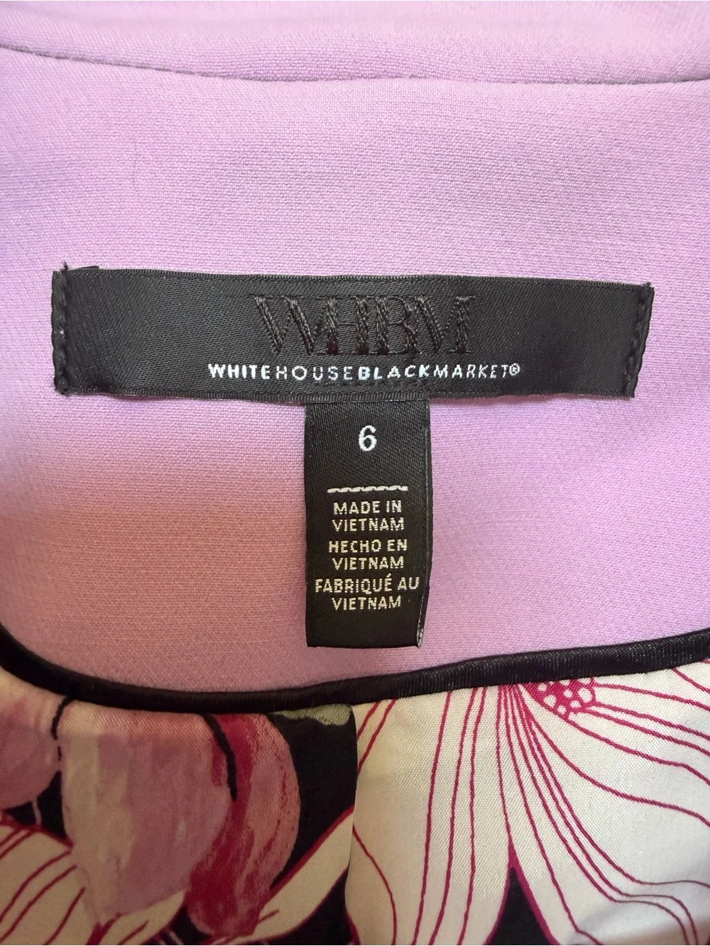 White House Black Market Mauve Single-Breasted Blazer - Women's Size 6 - Picture 4 of 4